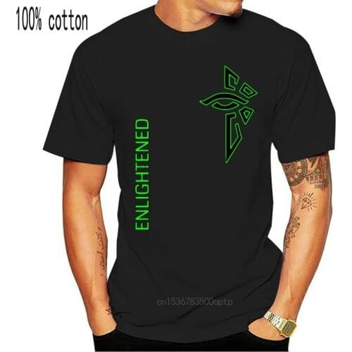 New Fashion Cool Men T shirt men Funny tshirt Ingress Enlightened with text Customized Printed T-Shirt