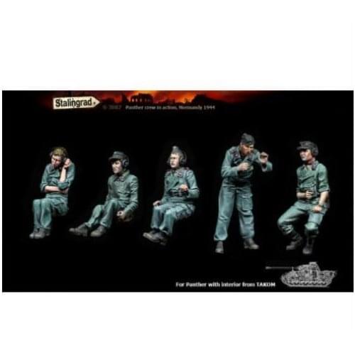 New Unassembled 1/35 Armored Corps 5 soldiers (NO TANK) Resin Kit DIY Toys Unpainted resin model