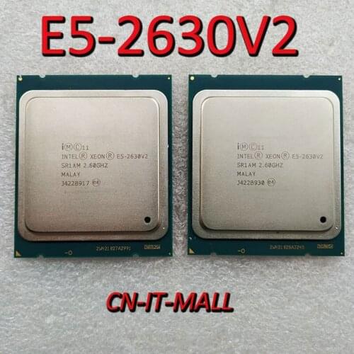 Intel Xeon E5-2630V2 CPU 2.6GHz 15MB Cache 6 Cores 12 Threads LGA2011 Processor