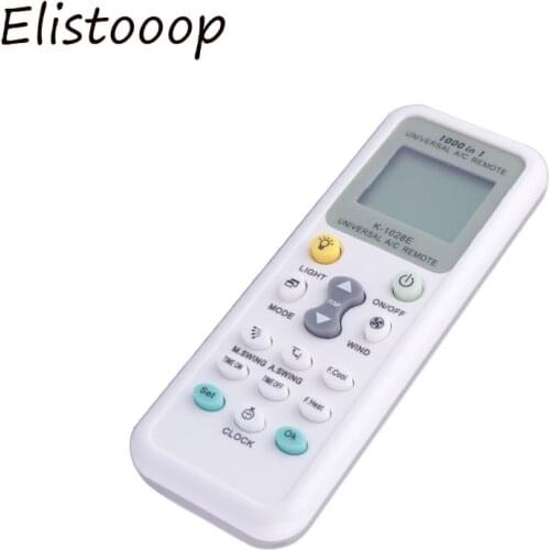 Elistooop AC LCD Remote Control for Air Conditioner 1000 in 1 Universal Low Power Consumption Controller LCD Backlight