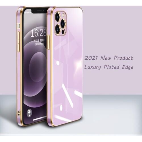 Luxury Gold Plated Electroplated Case For iPhone 11 12 Pro Max 12 Mini X XR XS Max 8 7 6s Plus SE 2020 Soft Silicone Cover Case