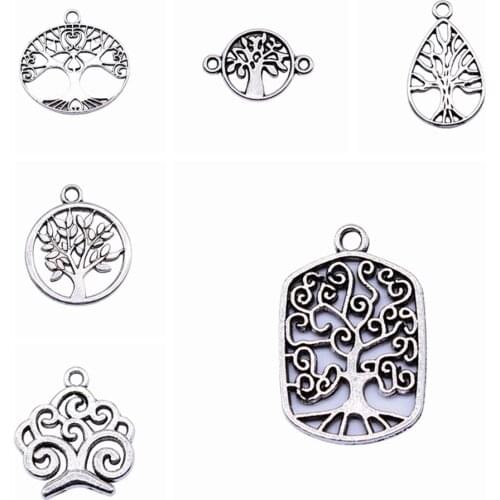 Sejuani diy charms for jewelry making kit pendant for bracelet jewelry accessories Small Size Round Tree Charms