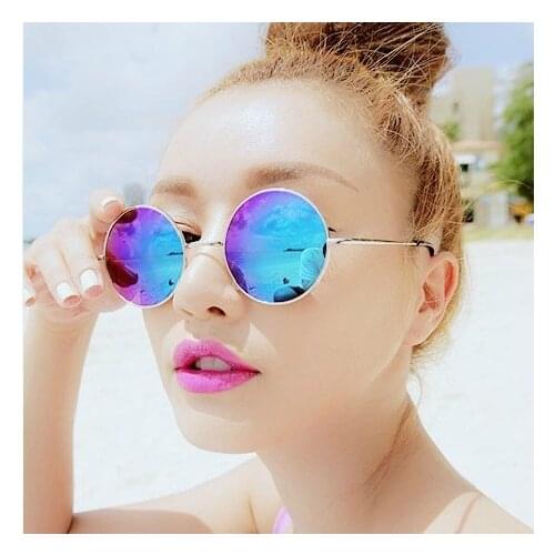 Vintage Sunglasses Women Popular Fishing Leisure Round Metal Fashion Good Quality Man Cycling Glasses Gafas Deportivas Hombre