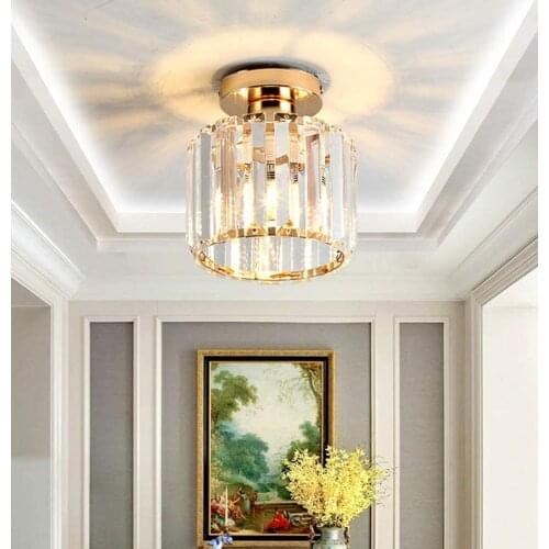 Modern Chandelier Crystal Ceiling Lamp Hanging Ceiling Light Fixture Lamp Living Room Bedroom Balcony Aisle