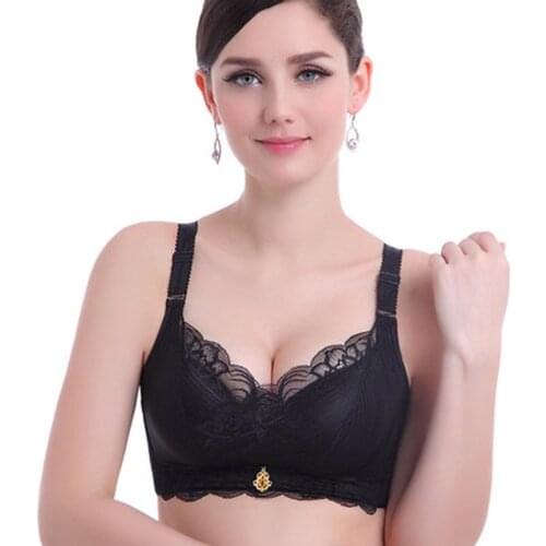 Spring summer thin women A B lace female lingerie deep V sexy big size bra Women Sexy Lingerie sleep bra 32 34 36 38