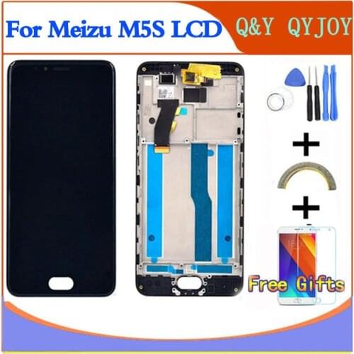 LCD+Frame For 5.2" Meizu M5S meilan 5S M612H M612M White/Black Screen+Digitizer Touch screen For MEIZU M5S mini LCD