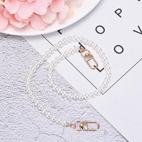 1pcs Trendy Women Cute Pear Pant Chain Belt Female Jeans Pearl Chain For Pants Ring Clip Keyring Trendy Jewelry