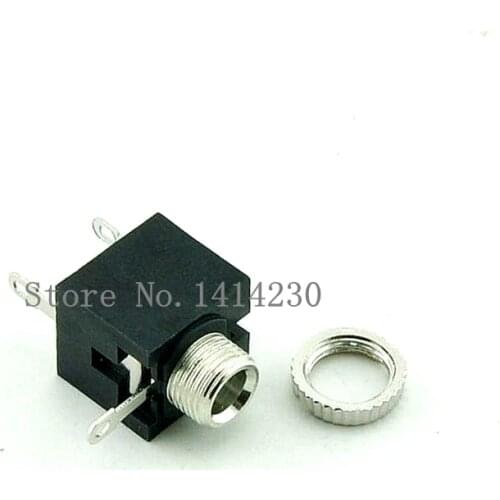 10Pcs Good Quality PJ201M 2.5mm Female Audio Connector 3 Pin DIP Headphone Jack Socket Mono Channel PJ-201M
