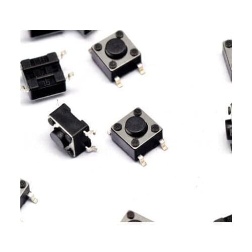 100pcs 6*6*4.3mm Panel PCB Momentary Tactile Tact Push Button Micro Switch 4Pin SMD DIP Light Touch 6x6x4.3mm Keys Keyboard