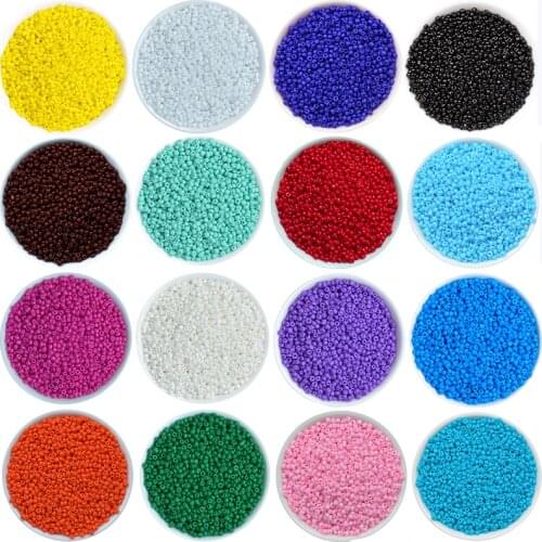 1000Pcs/lot 45 Colors 2mm Crystal Glass Czech Seed Beads Loose Miyuki Spacer Hama Beads For DIY Jewelry Making Perles Berloque