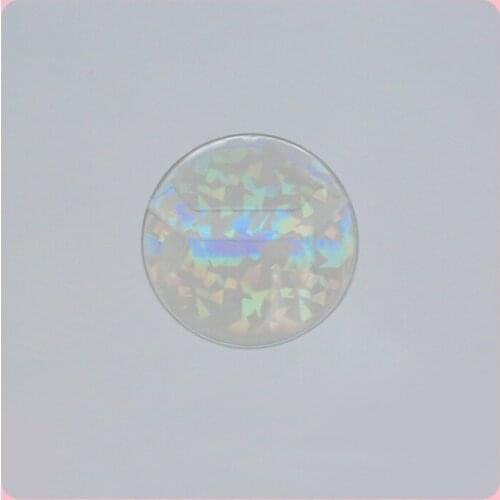 5PCS/lot Multi Sizes Laser Badge Storage Display Protective Case Round Shape Covering Bag