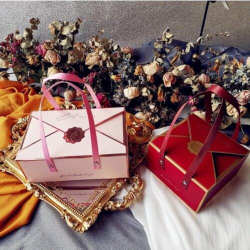 AVEBIEN Simplicity Envelope portable gift box packaging baby shower Birthday Party Decorations cake Chocolate Paper box new 2020