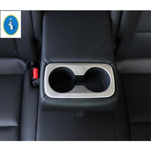 Yimaautotrims Auto Accessory Rear Seat Water Cup Holder Frame Cover Trim 1 Piece For KIA Sportage 2016 2017 2018 2019 2020 ABS