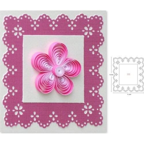 Big frame background Metal Cutting Dies Stencil for DIY Scrapbooking Album Embossing Paper Cards Decorative Crafts Die Cuts