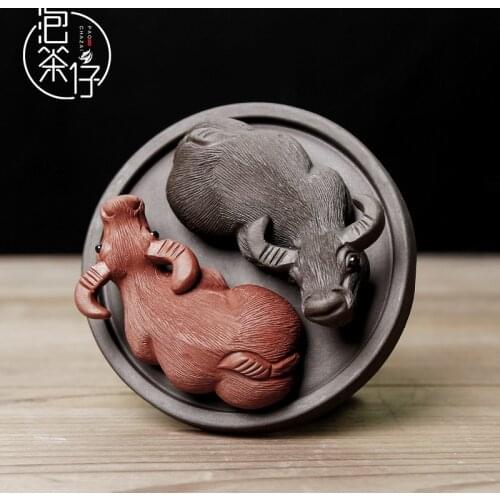 Kung Fu tea table tea art purple sand tea plate tea play turn the world around tea ceremony tea set can be raised