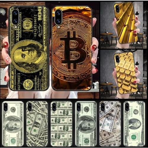 Money Banknote Dollar Phone Case For Huawei Honor 6A 7A 7C 8A 8X 8 9 9X 10 10i 20 Lite Pro black silicone cell cover painting
