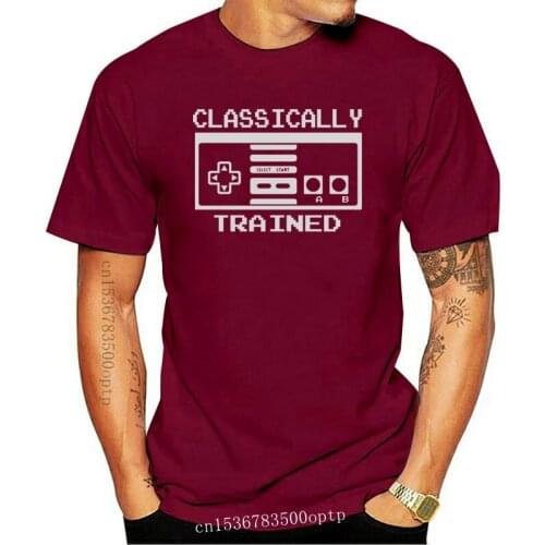 Classically Trained Gaming Old School Snes Nes Retro Game Geek T Shirt Tee Birthday Gift Tee Shirt