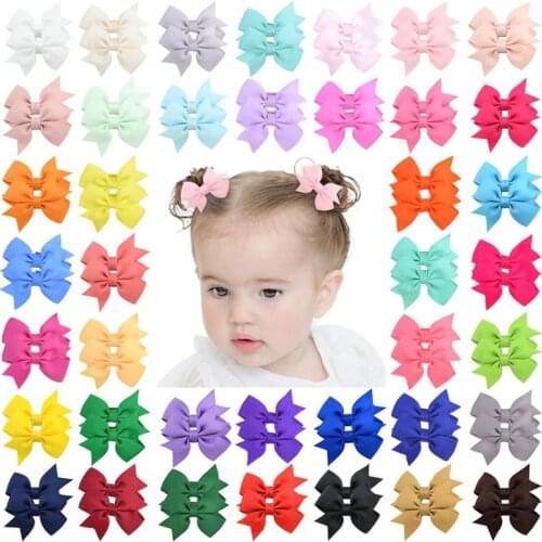 DIY Ribbon Bow Hairpins Hair Pin for Girls Children Hair Clips Hairpin Baby Kid Headdress Hairgrip Hair Accessories 40 Colors