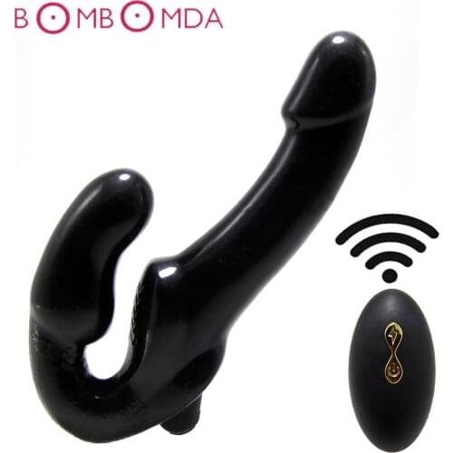 Double Penetration Prostate Massager Dildo Vibrator For Men Remote Control Phallus Anal Vibrator Sex Toys for Women Anus Product