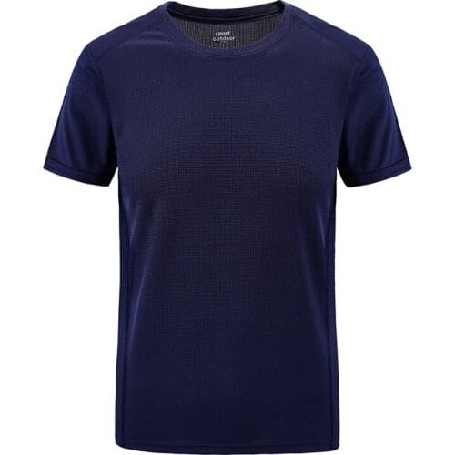 Men T-Shirt Plus Size L-6XL 7XL 8XL Summer New Casual Quick-drying short sleeve T-shirt Male Solid Color Tops T-shirt