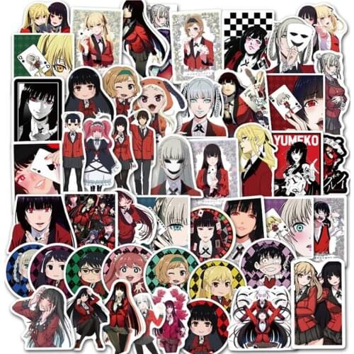 10/50pcs Anime Stickers Funny Waterproof Classic Cartoon Skateboard Bicycle Car Guitar Laptop Sticker Kids Stikers Graffiti Toys