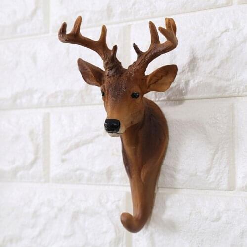 Elephant Giraffe Zebra Head Wall Hook Hanger Bag Keys Clothes Holder Home Decor