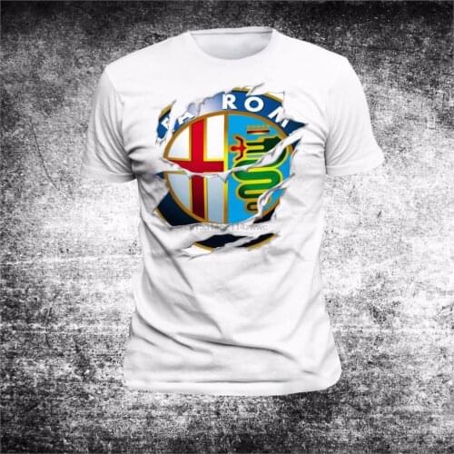 2020 New Summer Cool Tee Shirt T Shirt Alfa Power Fun Mito Spider 159 147 Giulia 4C 8C Moto 3 Romeo Tees Cotton T Shirt 033436