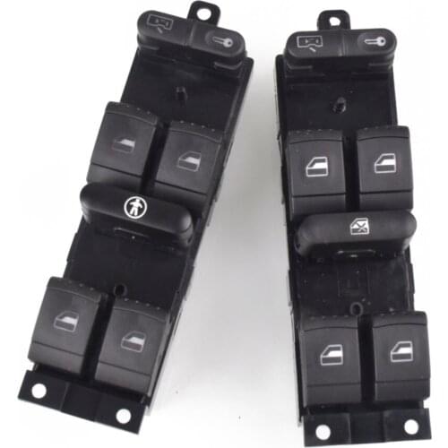 Car Power Window Switch Panel Master Console Control Switch for VW Passat B5 Jetta Bora MK4 Window Lock 1J4959857B