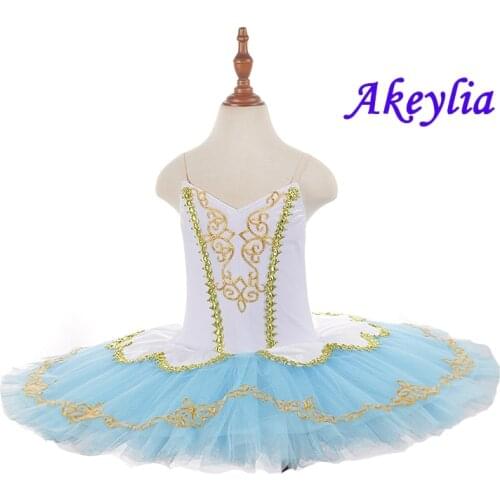 Adult Professional Ballet Tutus Blue white Le Corsaire Performance Tutu Costume Raymonda Platter Pancake Ballet Tutu baby