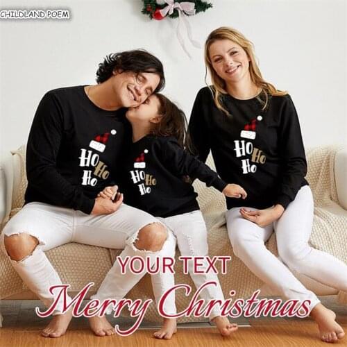 Christmas Family Matching Christmas Cartoon Mother And Daughter Clothes Mommy and Me Clothes Cotton Father Son Sweater Outfits