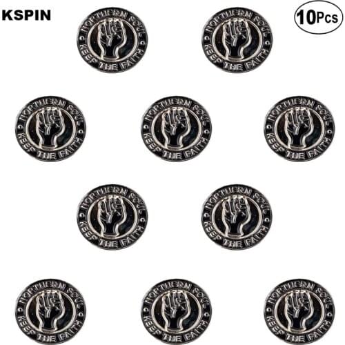 Northern Soul Lapel Pin Flag badge Brooch Pins Badges 10Pcs a Lot