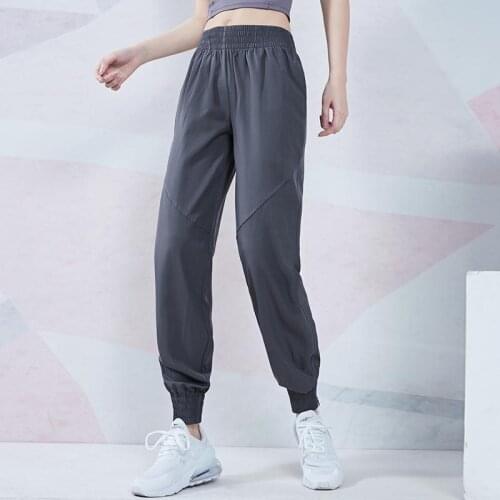 Yoga Pants Women Ankle-Tied Fitness Running Stretch Tight Sports Shorts Elastic High Waist Quick Dry Workout Gym Suit Summer