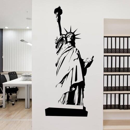 Statue of Liberty Wall Decal Statue of Liberty Wall Sticker Vinyl Art Decal for Home Bedroom Living Room Decoration Mural C607