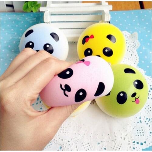 JETTING New JETTING New Squishy Straps Cell Phone Charms Soft Key Chain Bread Buns Fashion Panda Phone Straps
