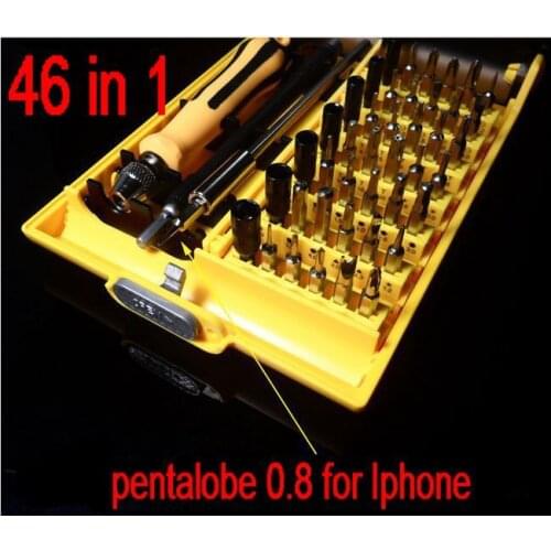 High quality 45 in 1 multi-functional electric screwdriver repair kit with pentalobe 0.8 for iphone XBOX360 NO.9152