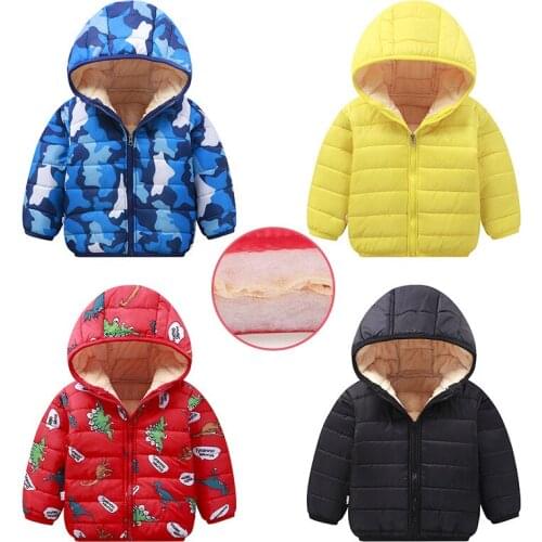 BONJEAN 2020 Warm-Keep Clothing Long Sleeve Winter Coats and Outerwear Fleece Parkas Casual Hooded Jackets for Girls and Boys