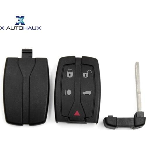 X AUTOHAUX 5 Buttons Insert Key Fob Remote Case Shell Replacement 3043A-TX9 For Land Rover Freelander Discovery 2
