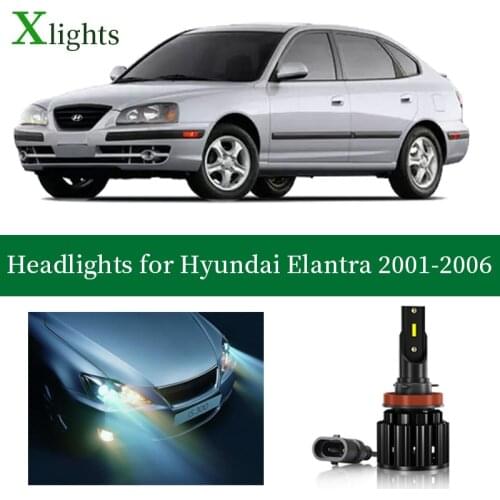 Xlights For Hyundai Elantra 2001 2002 2003 2004 2005 2006 Led Headlight Bulb Low High Beam Lamp Headlamp Auto Light Accessories