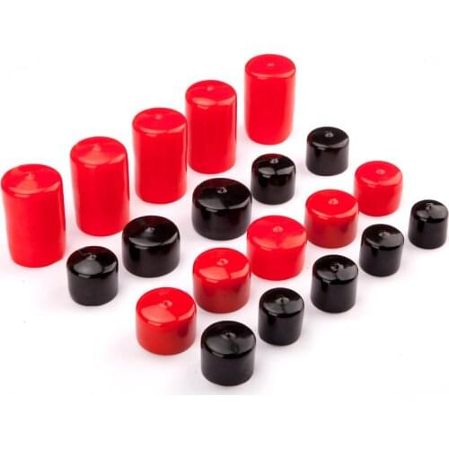 1.5/2//3/4/5/6/ 8/8.5/9/10/11/12/13/14/15/16/18/19/20/22/24mm Inner Dia PVC BoltCable Pipe Slip Cap End Cover Fitting Red Black