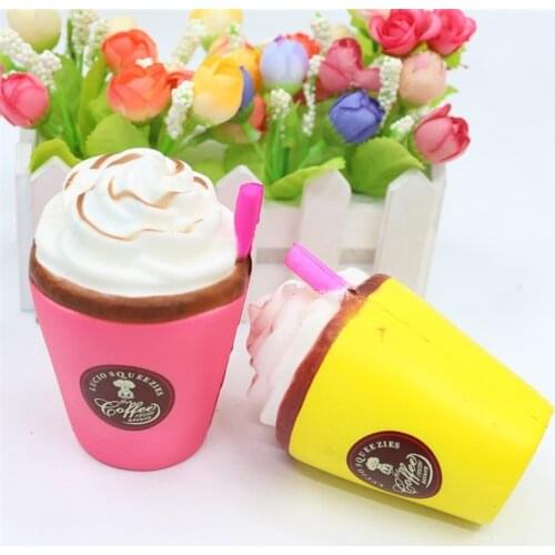 1pcs ice cream Squishy Slow Rising mini cake Squeeze PU Simulation food Decoration anti-stress toy pretend play kitchen toys