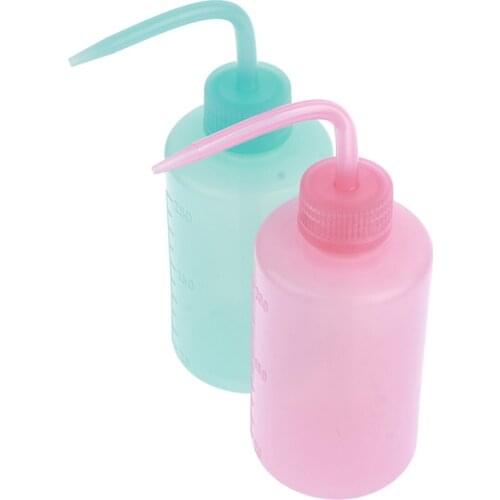 1PC Wash Clean Clear White Plastic Green Soap Lab Wash Squeeze Diffuser Bottle