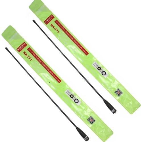 2PCS original NAGOYA Dual Band antenna NA-771 SMA-F SMA-M BCN fit for Baofeng UV-5R UV-82 UV-3R VX-3R VX-7R Dual band antenna