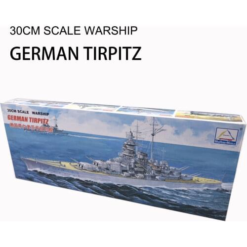 30CM Scale Warship World War II German TIRPITZ Battleship Plastic Assembly Model Electric Toy