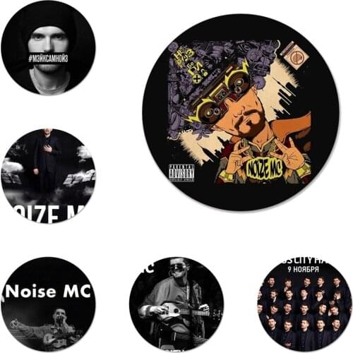 58mm Russian rapper Noize MC Brooch Pin Cosplay Badge Accessories For Clothes Backpack Decoration Gift