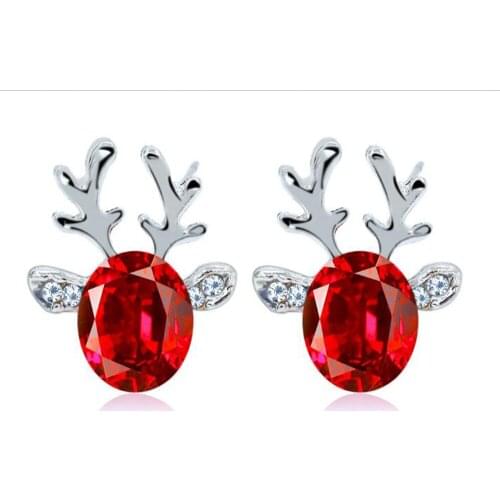 Bettyue Season New Arrival Chritsmas Decoration Antlers Shape Multicolor Cute Stud Earring For Ladies Festival Gift In Party