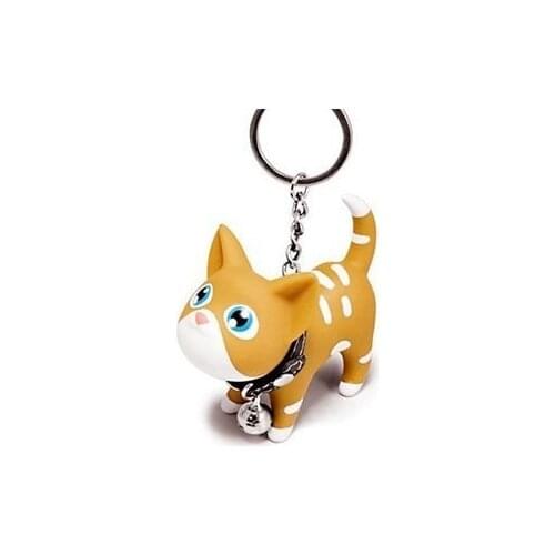 Cute Cat Keychain Vinyl Kate Cat Cartoon Key Bag Pendant Car Keychain key chain accessories