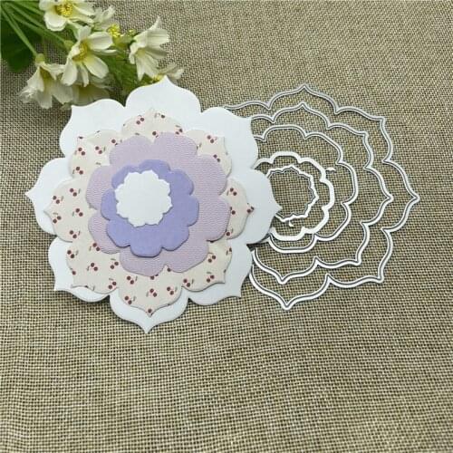 Flower Frame Metal Cutting die keychain shaker Heart Paper Key Chain Scrapbook Paper Craft Card Punch Art Knife Cutter
