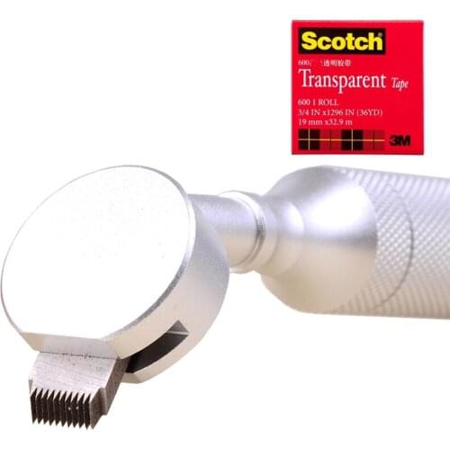 The film is cross-cut / 100 / adhesion tester / lattice knife blade box