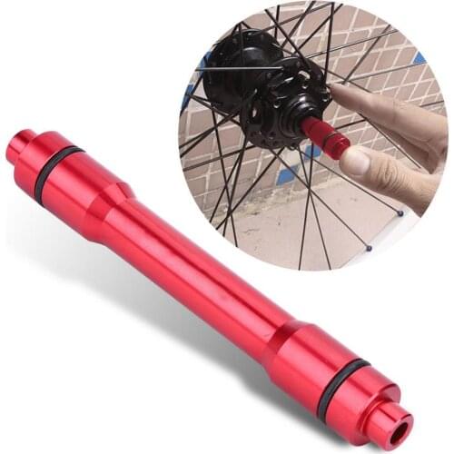 Bicycle Front Wheel Thru Axle Adapter Quick Release 15QR Cylinder Shaft Turn 9MM Conversion Shaft