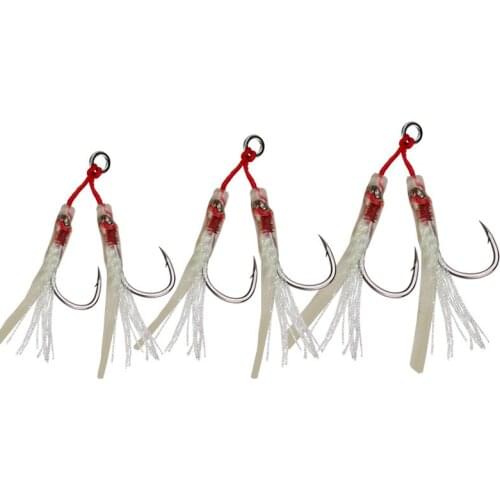 Simulated squid with iron plate circle hooks sea hook double hook micro 13/14/15 weed accessories Ocean Boat Fishing